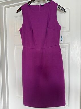 Old Navy Magenta Sleeveless Midi Sheath Dress